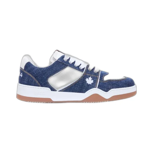 Dsquared2 Denim Patchwork Low-Top Sneakers