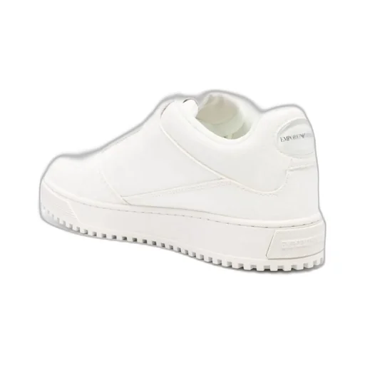 Emporio Armani Logo Debossed Lace-Up Sneakers