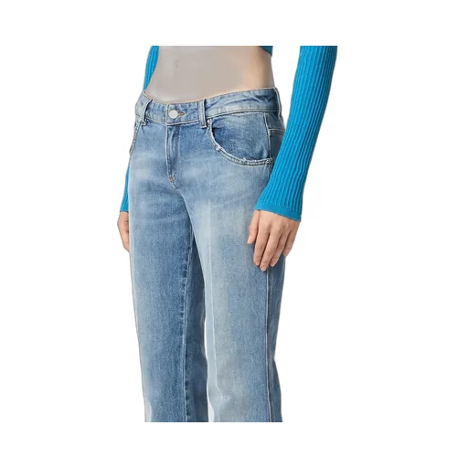 Flared-Leg Cotton Jeans