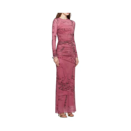 Cargo Patch-Print Maxi Dress