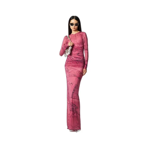 Cargo Patch-Print Maxi Dress