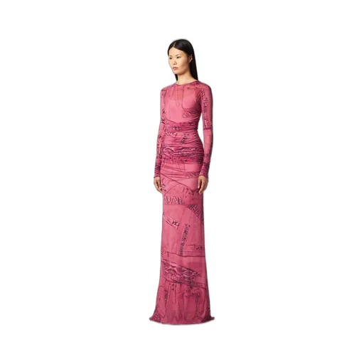 Cargo Patch-Print Maxi Dress