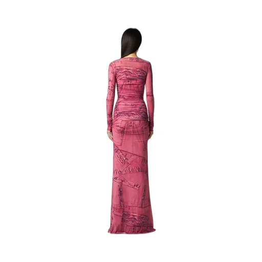 Cargo Patch-Print Maxi Dress