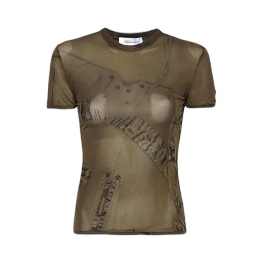 Semi-Sheer Short-Sleeve T-Shirt
