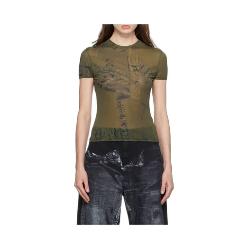 Semi-Sheer Short-Sleeve T-Shirt