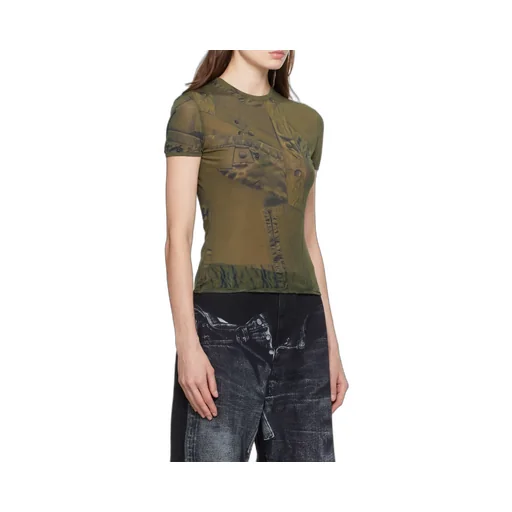 Semi-Sheer Short-Sleeve T-Shirt