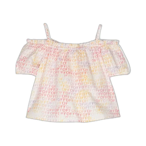 Logo-Print Cotton Blouse