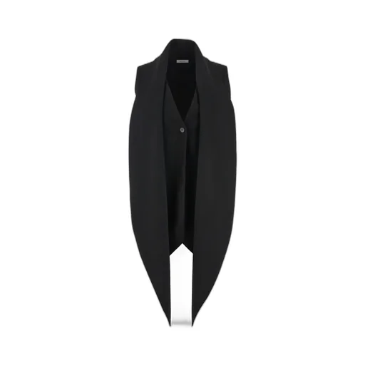 Salvatore Ferragamo Pointed Hem Straight Cut Back Waistcoat