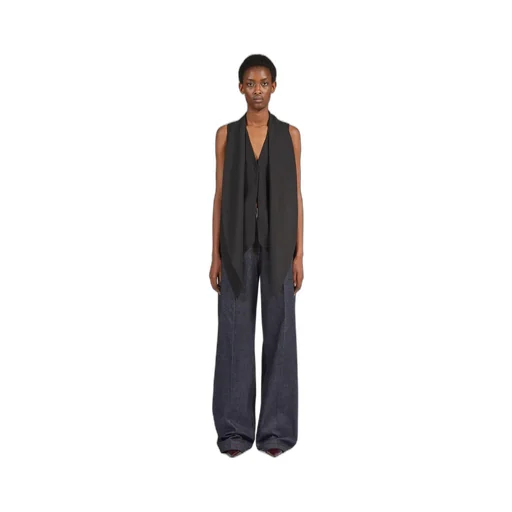 Salvatore Ferragamo Pointed Hem Straight Cut Back Waistcoat