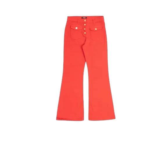 Balmain Kids High Waist Flared Jeans