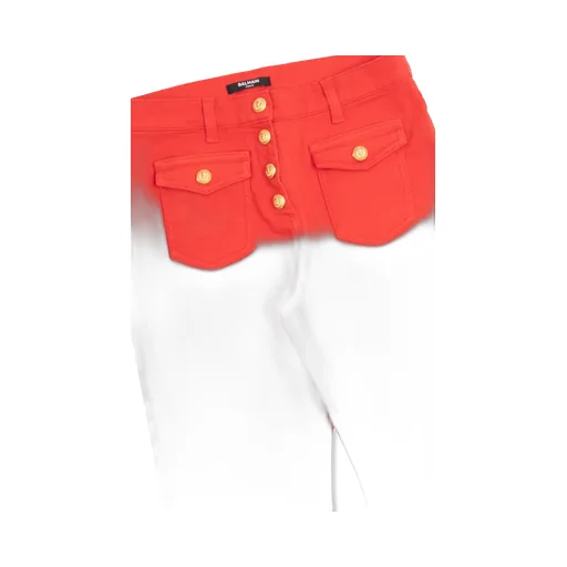 Balmain Kids High Waist Flared Jeans