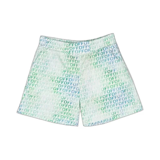 Logo-Print Cotton Swim Shorts