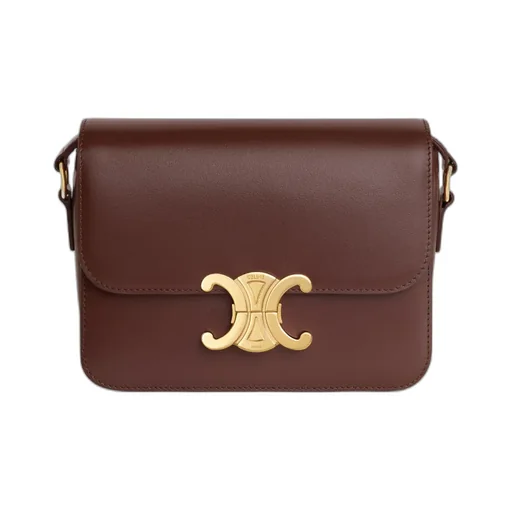 Teen Triomphe Bag In Shiny Calfskin