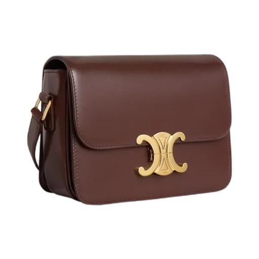 Teen Triomphe Bag In Shiny Calfskin