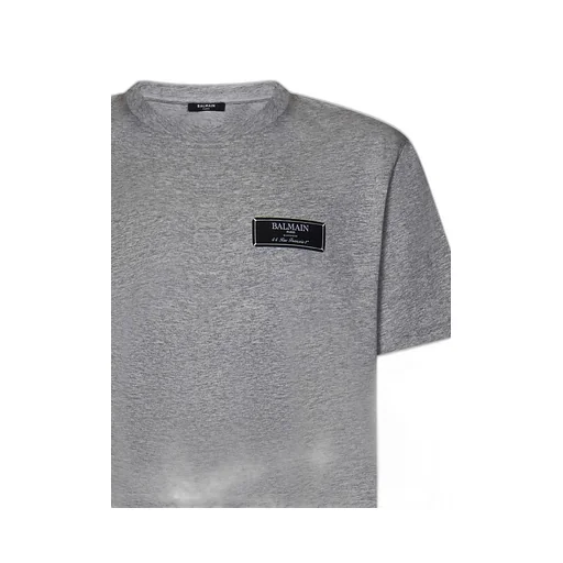 Balmain Logo Patch Crewneck T-Shirt