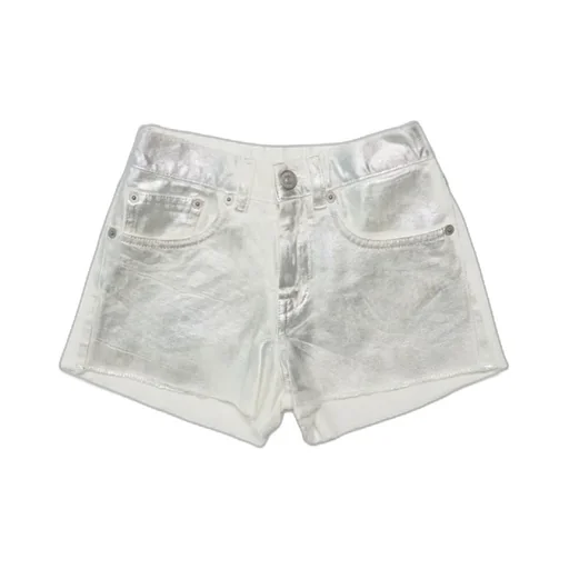 Mm6 Maison Margiela Kids Coated-Finish Logo Patch Shorts