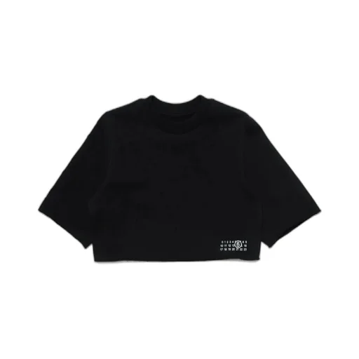 Mm6 Maison Margiela Kids Numbers-Motif Crewneck T-Shirt