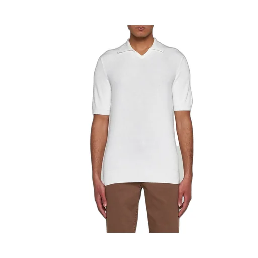 Brunello Cucinelli Short Sleeved Knitted Polo Shirt