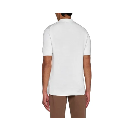 Brunello Cucinelli Short Sleeved Knitted Polo Shirt