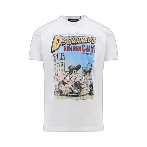 Dsquared2 Graphic Printed Crewneck T-Shirt