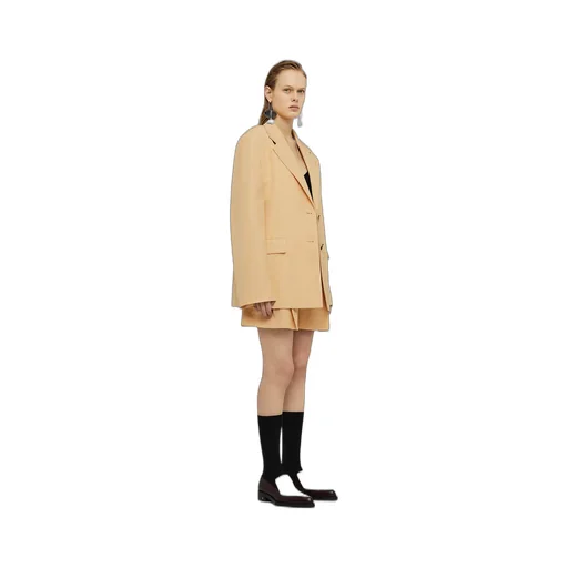 Jil Sander Single-Breasted Crepe Tailored Blazer