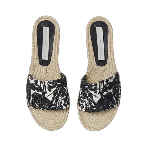 Stella Mccartney Gaia Moth Slip-On Espadrille Slides