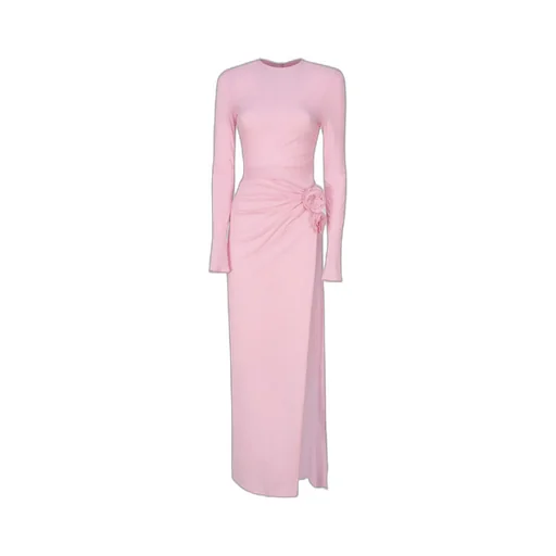 Magda Butrym Gathered Long Sleeve Maxi Dress