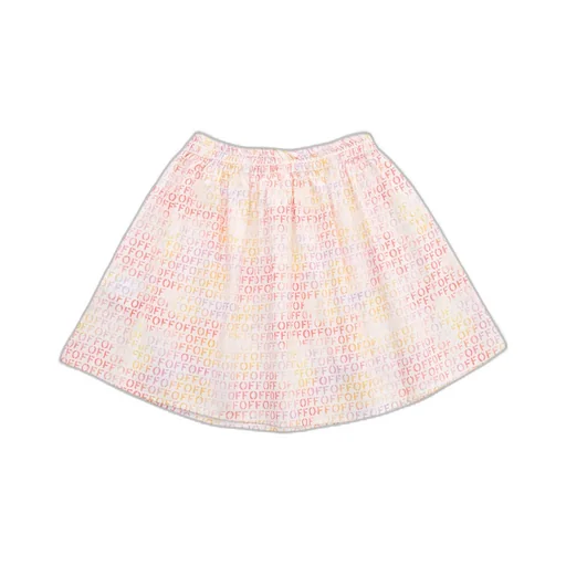 Off-White Kids All-Over Logo Printed Flared Skirt