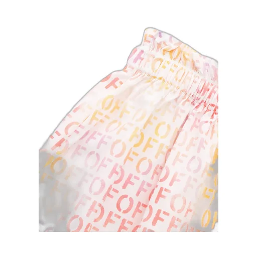 Off-White Kids All-Over Logo Printed Flared Skirt