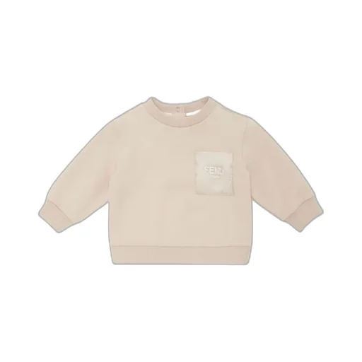 Fendi Kids Logo Embroidered Crewneck Sweatshirt