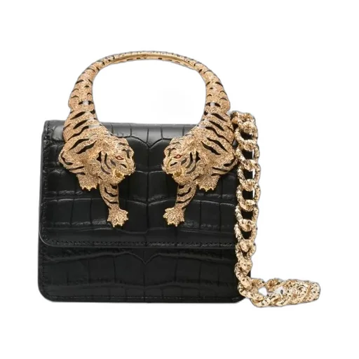 Roberto Cavalli Small Roar Embellished Shoulder Bag