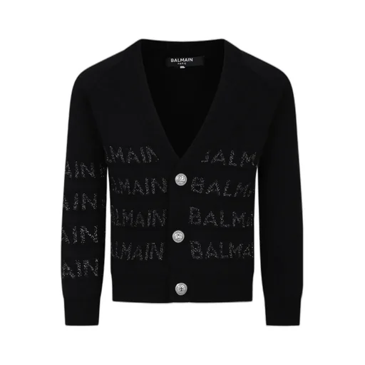 Logo-Embroidered Cardigan