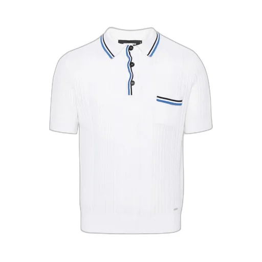 Open-Knit Polo Shirt