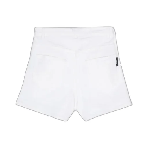 Balmain Kids High-Waist Denim Shorts