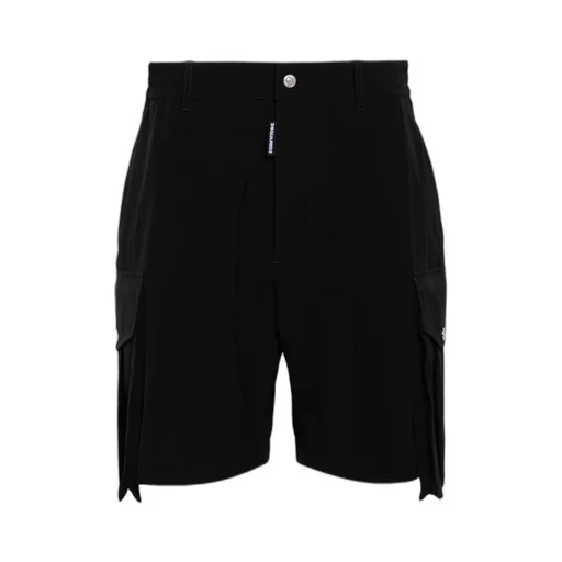 Dsquared2 Button Detailed Knee-Length Cargo Shorts
