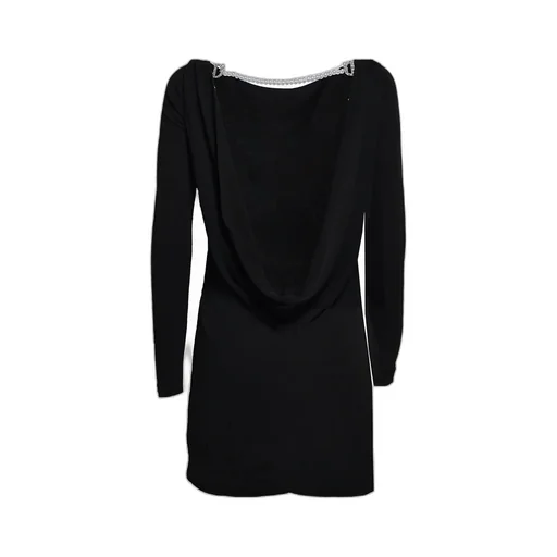 Dsquared2 Embellished Logo Pearl Dress