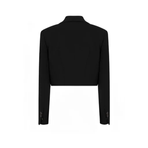 Dsquared2 Logo-Plaque Long-Sleeved Cropped Blazer