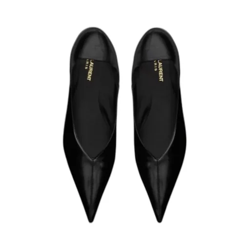 Saint Laurent Nour Pointed Toe Slippers