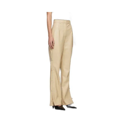 High-Waist Straight Trousers