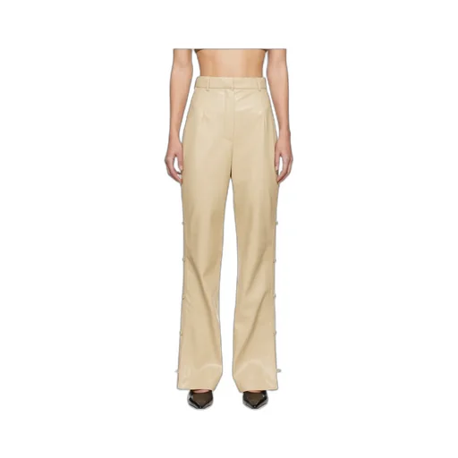 High-Waist Straight Trousers