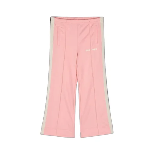 Palm Angels Kids Logo-Printed Wide-Leg Track Pants