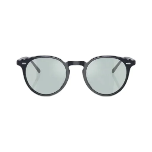 Geometric Frame Round Sunglasses