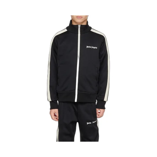 Palm Angels Kids Logo Printed Zipped Track Jacket