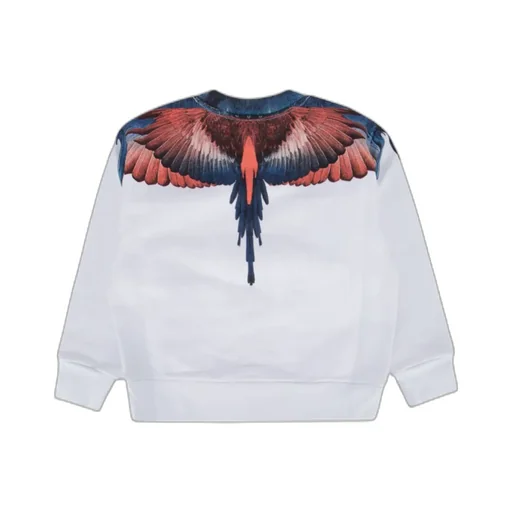 Marcelo Burlon County Of Milan Kids Wings Printed Crewneck Sweatshirt