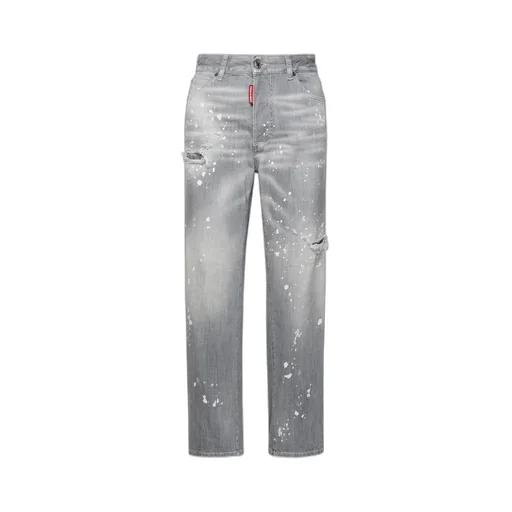 Dsquared2 Distressed Spotted Washed Jeans