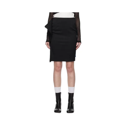 Mm6 Maison Margiela Panelled Denim Miniskirt