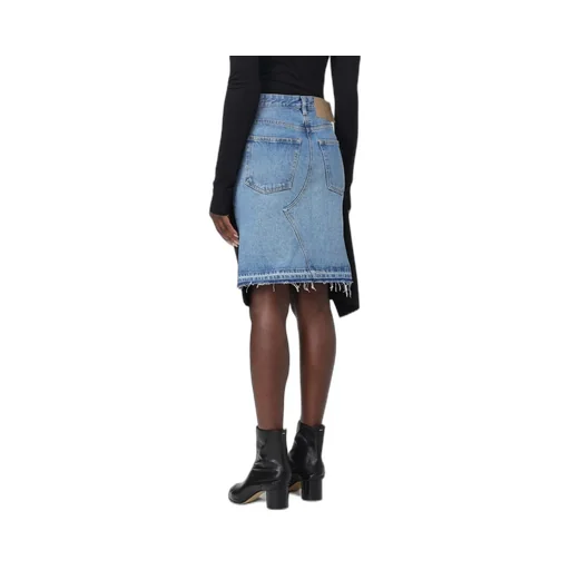 Mm6 Maison Margiela Panelled Denim Miniskirt