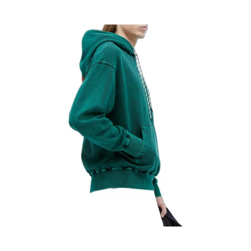 Logo-Print Distressed-Finish Cotton Hoodie