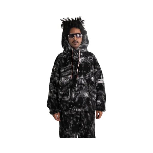 Logo-Patch Drawstring Hoodie