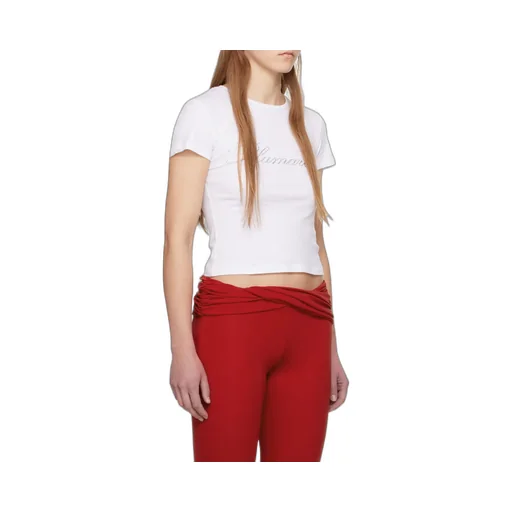 Blumarine Logo Embellished Crewneck T-Shirt